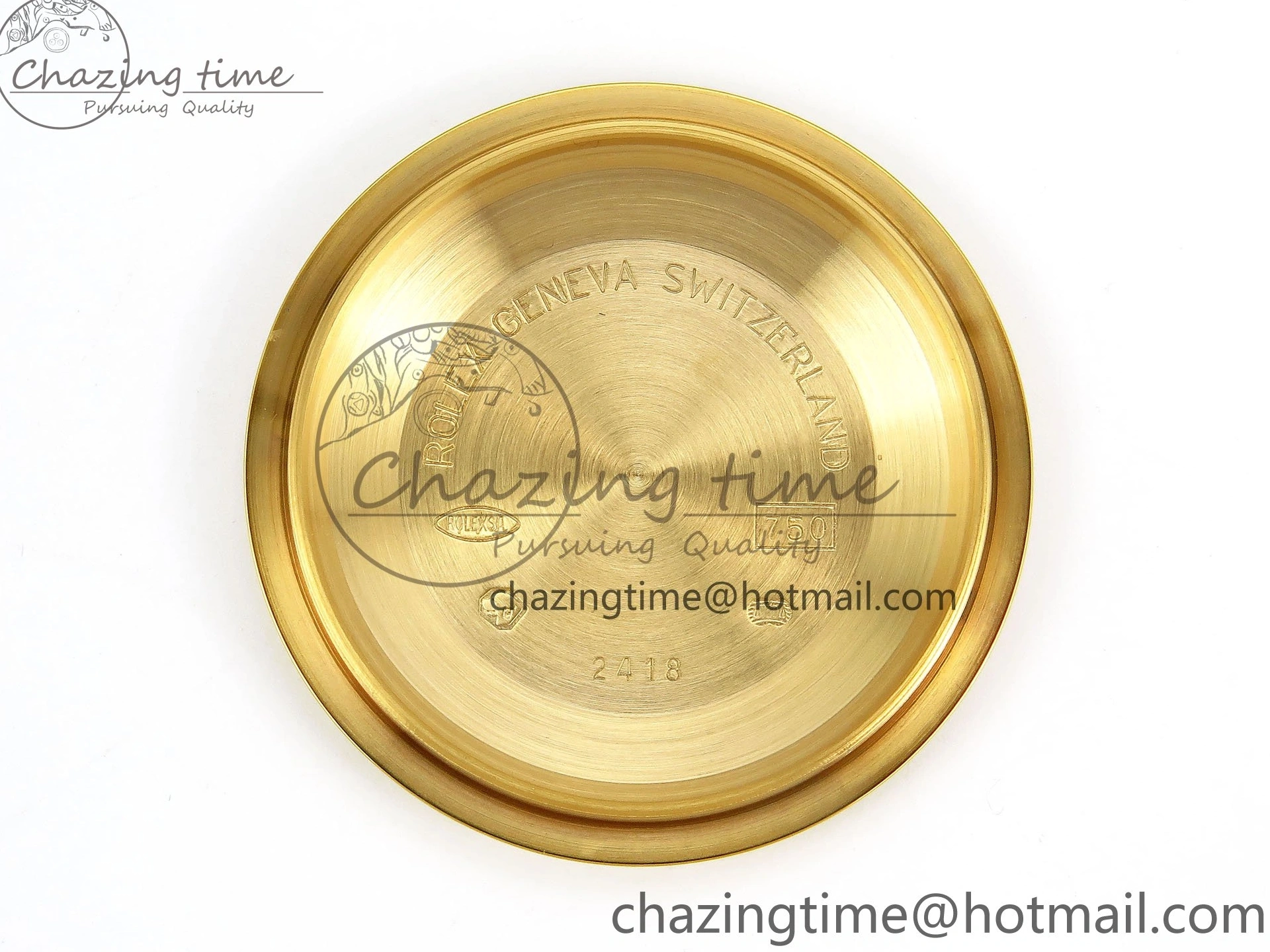 MiroTime 0105 WrinkleFree DayDate 40 228238 ARF 904L Steel YG Crystal Diamonds Bezel on President Bracelet VR 1550